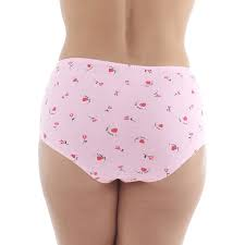 Calcinha feminina estampada, vista traseira